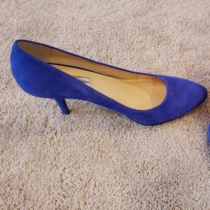 INC Blue Suede Heels